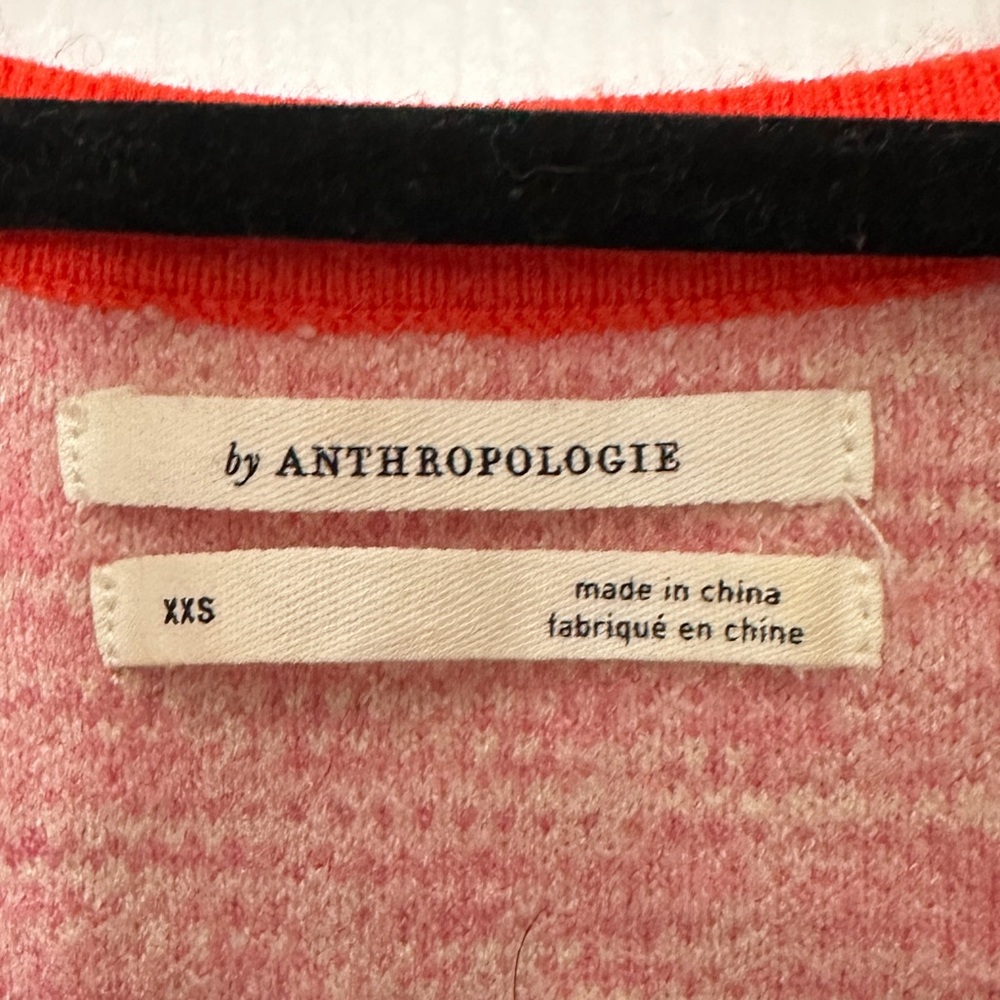 Anthropologie Pink and Red Knit Sweater - Picture 2 of 11